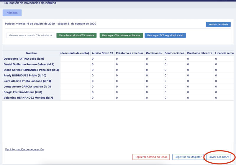 File:Click en Enviar a la DIAN nómina electrónica.png