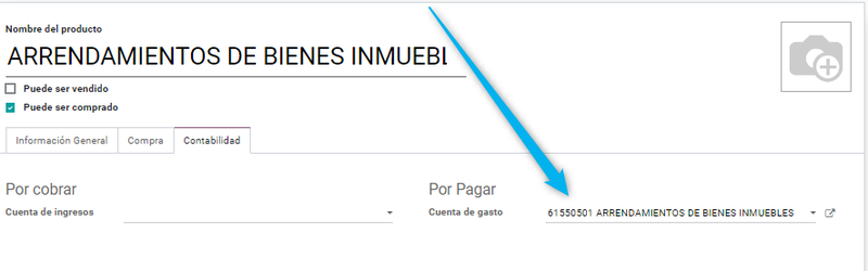 File:Asignar la cuenta del costo o gasto.png