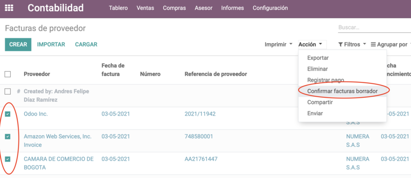 Confirmar varias facturas al tiempo en odoo.png