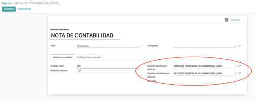 Cuentas de un diario en Odoo.png